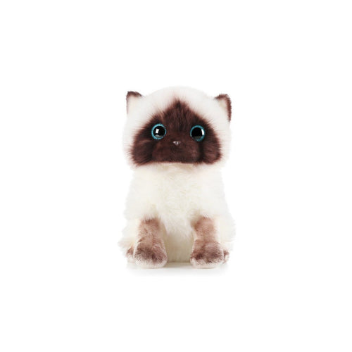 Adorable Lifelike White Siamese Cat Plush Toy   0cm