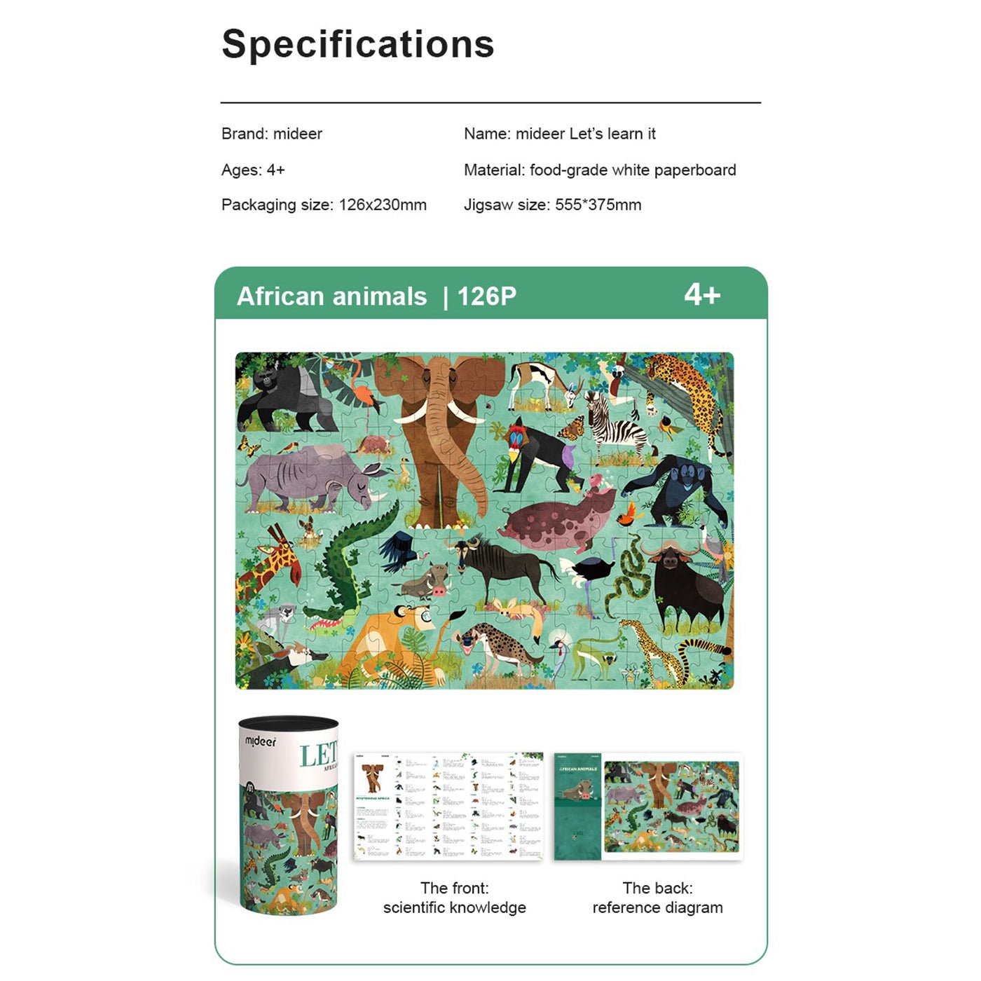 African Animals 126pcs   0cm