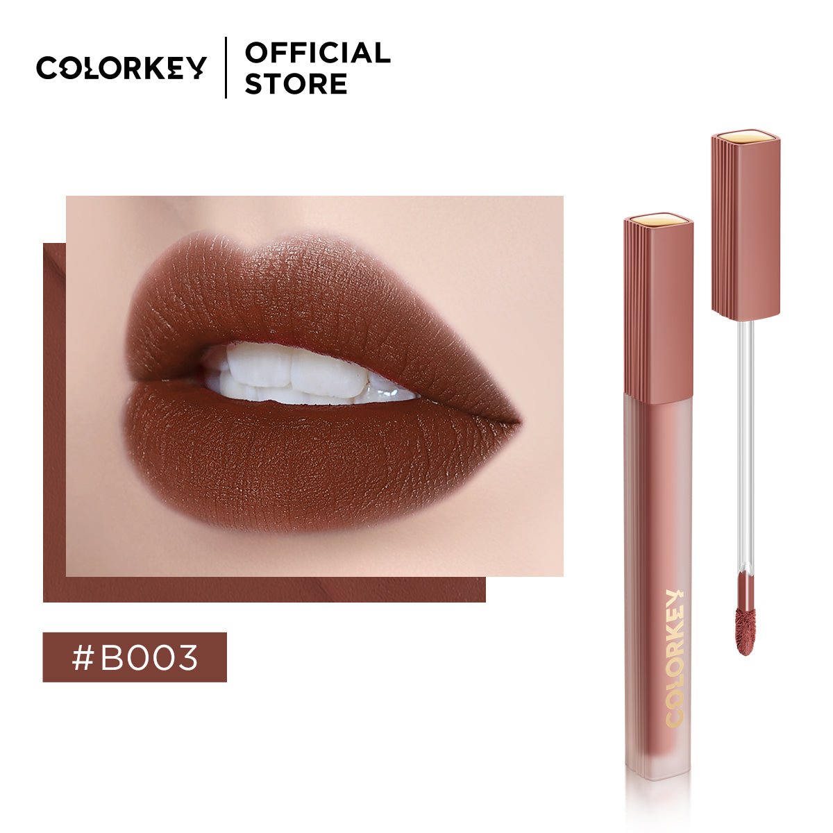 Airy Lip Gloss Super Matte Series B003 Brown   0cm