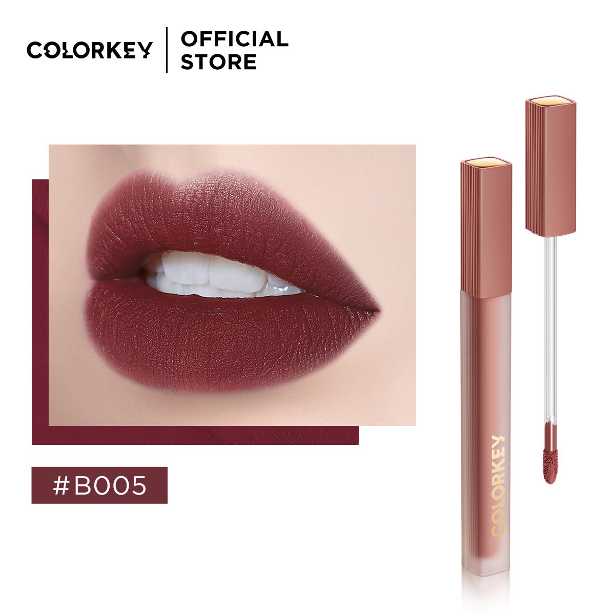 Airy Lip Gloss Super Matte Series B005 Brown   0cm