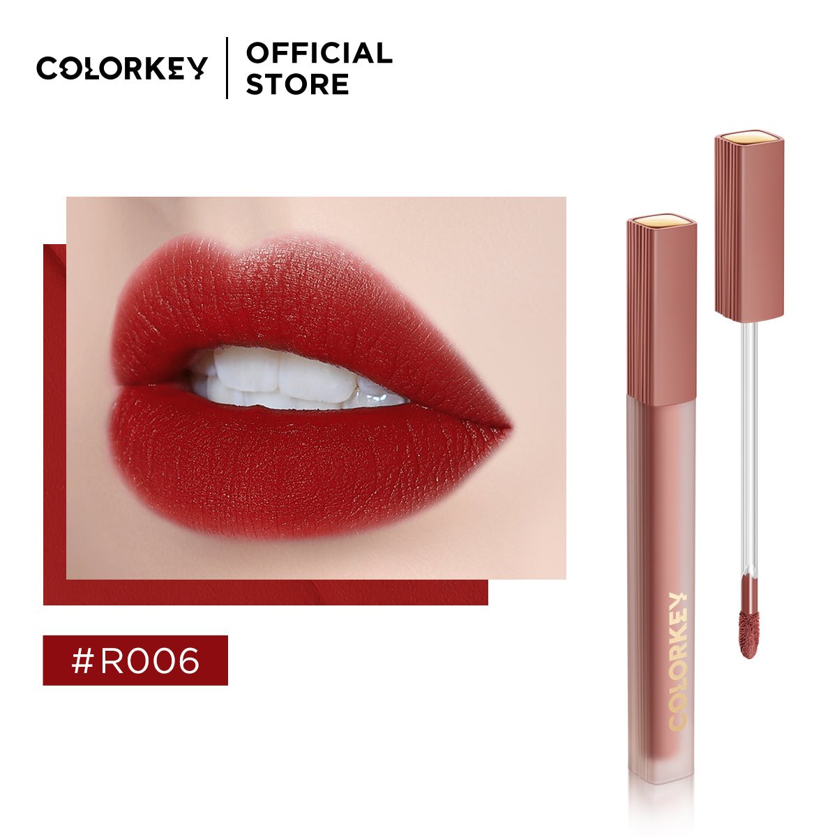 Airy Lip Gloss Super Matte Series R006 Red   0cm