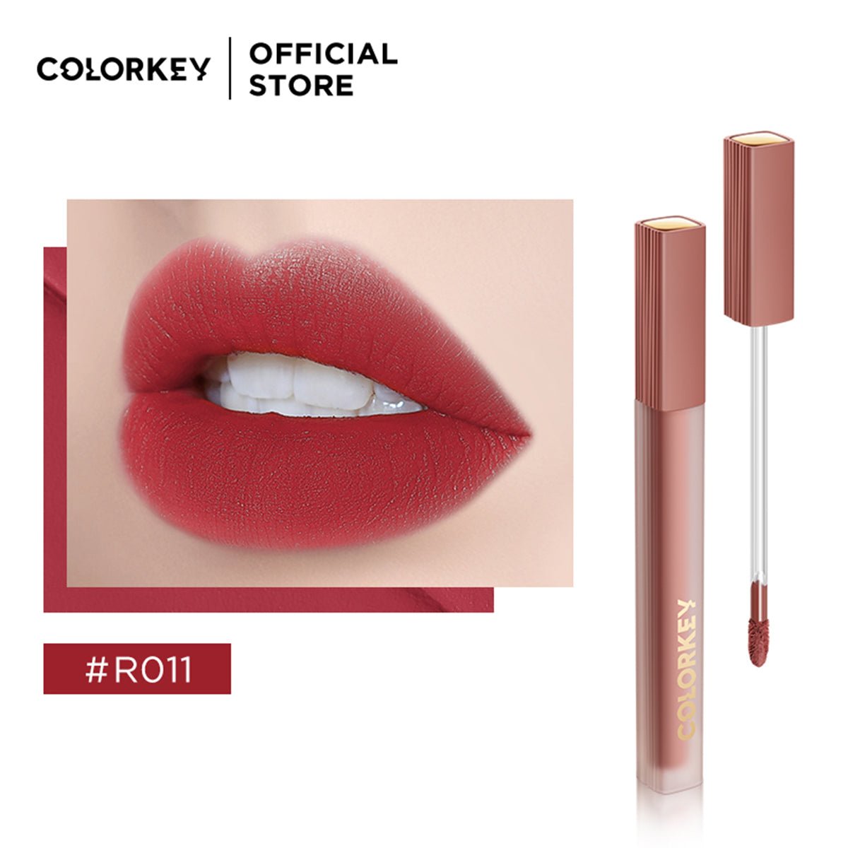 Airy Lip Gloss Super Matte Series R011 Red   0cm