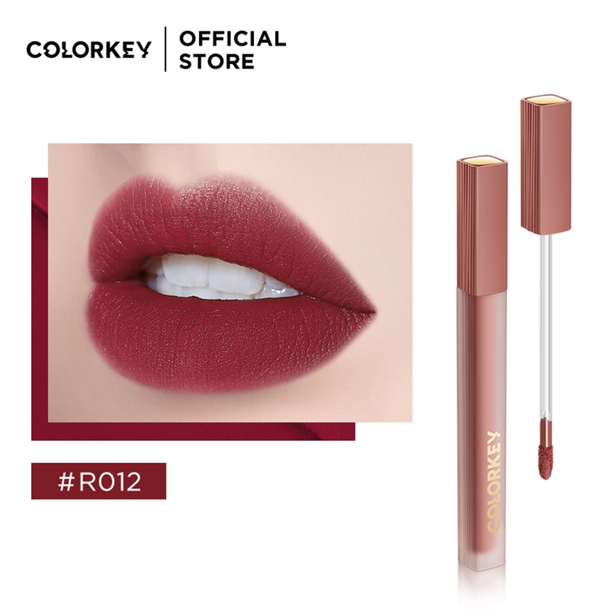 Airy Lip Gloss Super Matte Series R012 Red   0cm