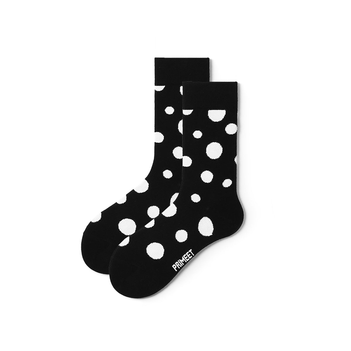 All Black All season Men 5pcs Crew Socks Set   0cm