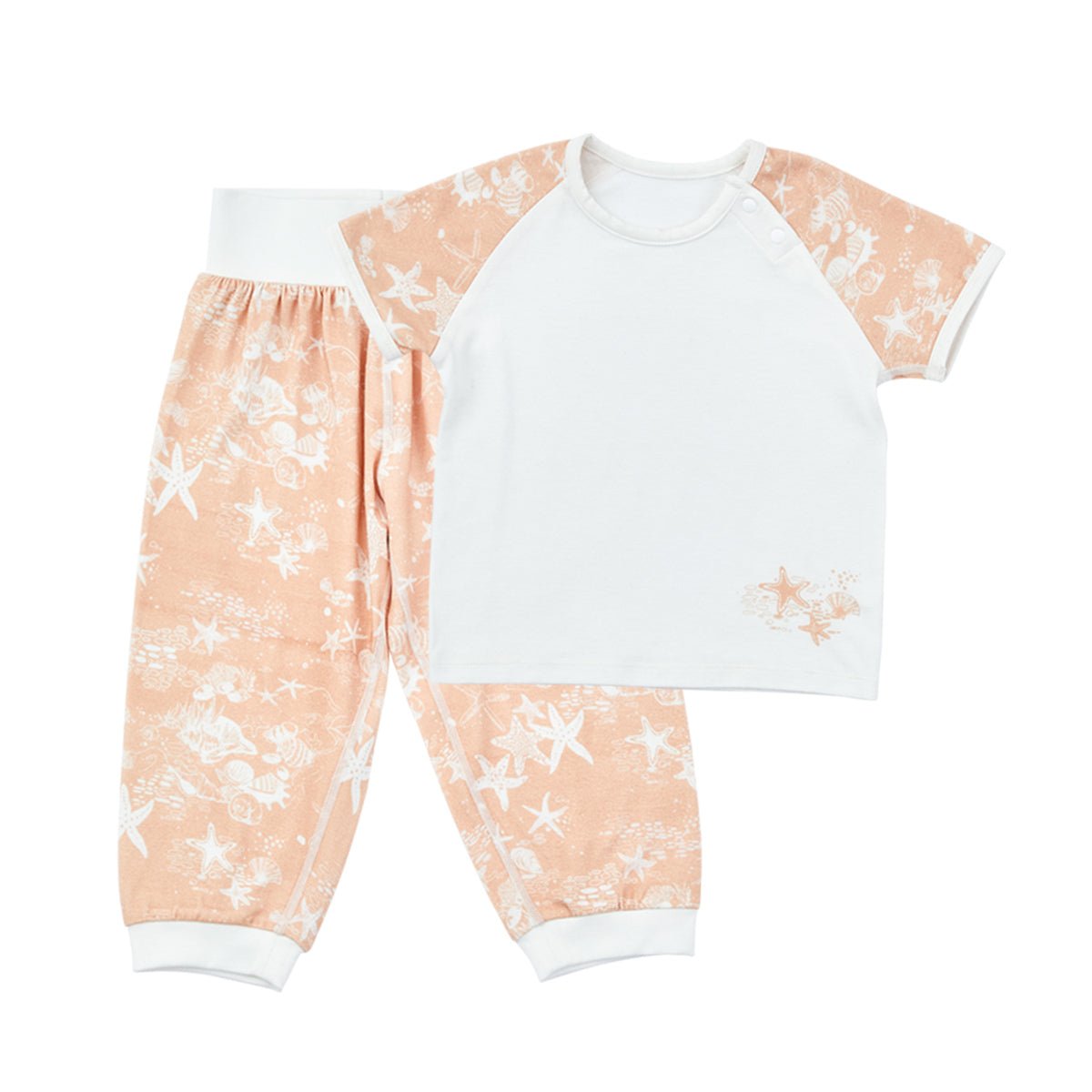 Ambilight Starfish Short Sleeve Kids Nude Pyjama Set   0cm