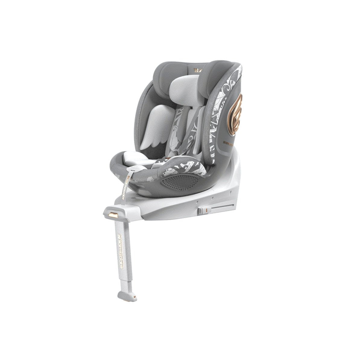 Angel Guardian 0 12 Years 360° Rotation Grey Car Seat