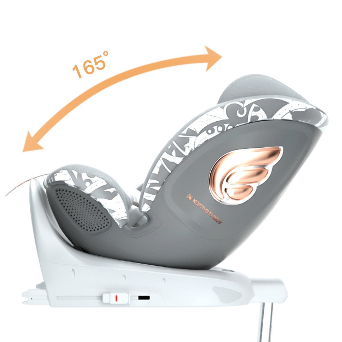 Angel Guardian 0 12 Years 360° Rotation Grey Car Seat   0cm