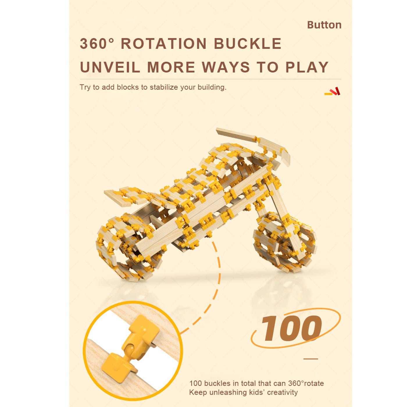 Archimedes Blocks 100pcs Black & White - 0cm