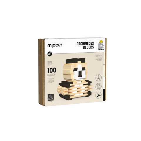 Archimedes Blocks 100pcs Black & White