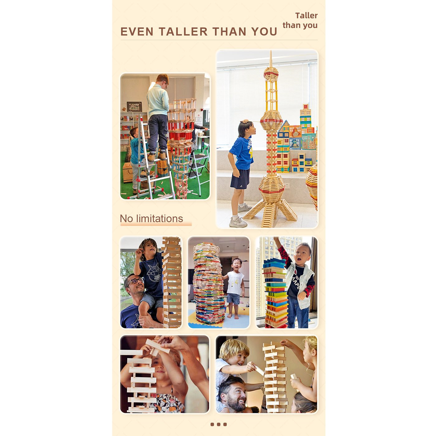 Archimedes Blocks 100pcs Black & White - 0cm