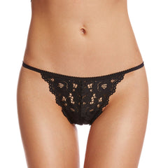 Attractive Low-rise Breathable Black Panty