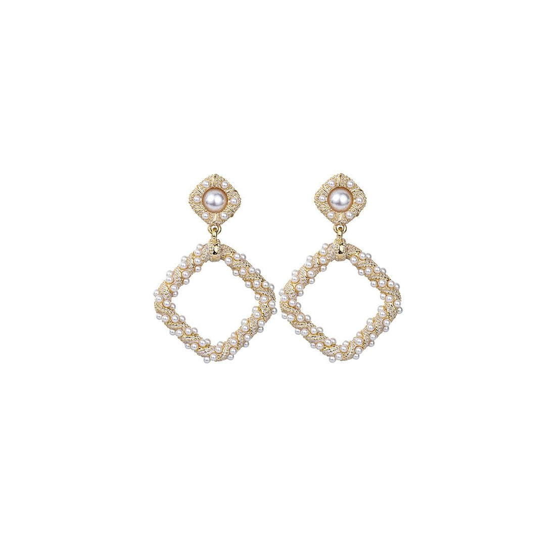 Baroque Glow Gold Earrings - 0cm