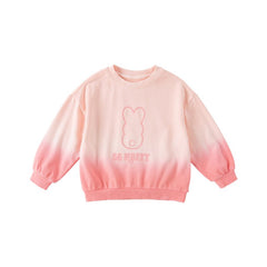 Be Happy Animal Silhouette Unisex Pink Gradient Sweater