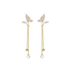 Blessed Butterfly Gold Earrings