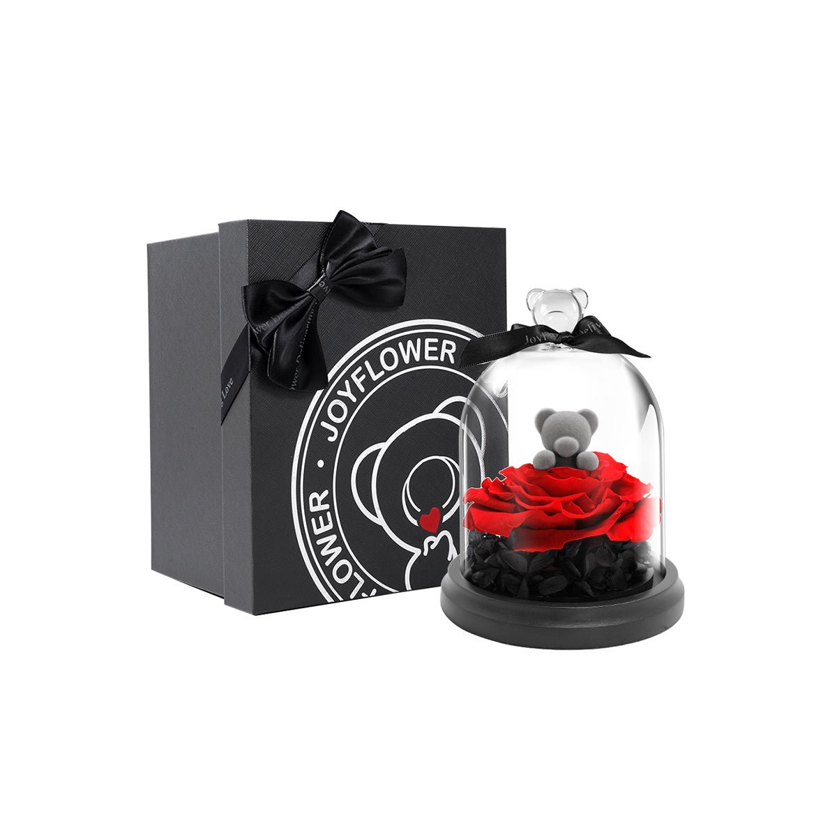 Blooming Heart Eternal Flowers Rose Teddy Bear   0cm