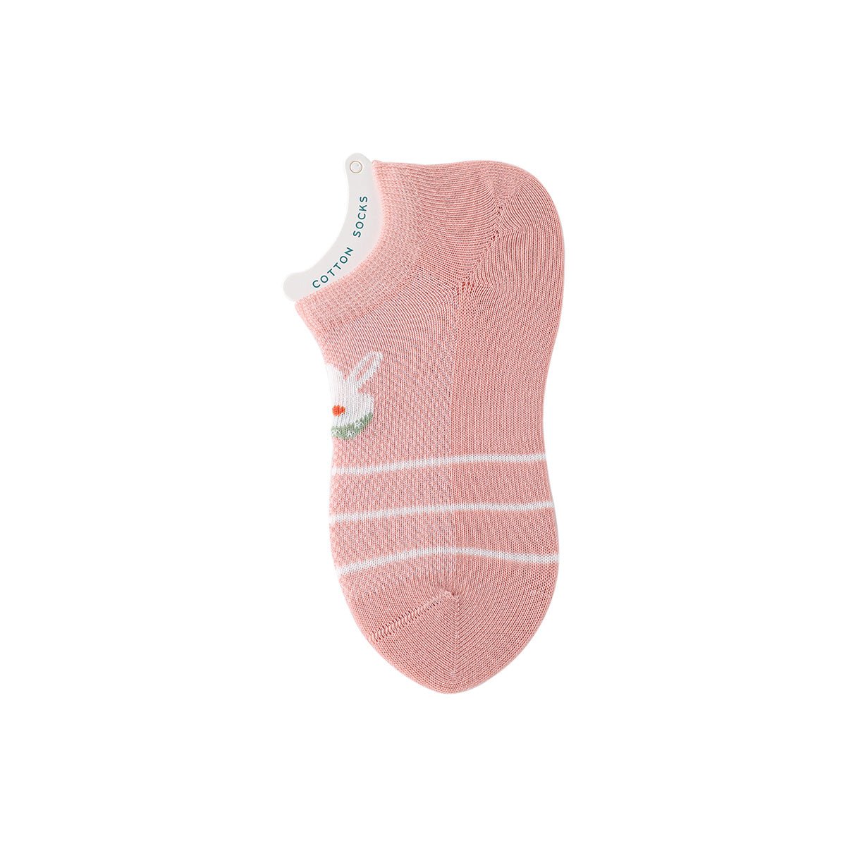 Blush Bunny Thin Mesh Breathable Girl 5pcs Ankle Socks Set   0cm