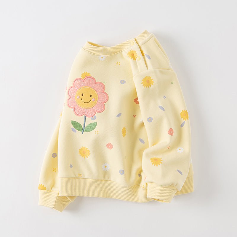 Bright Day Girl Yellow Pullover Sweater   0cm