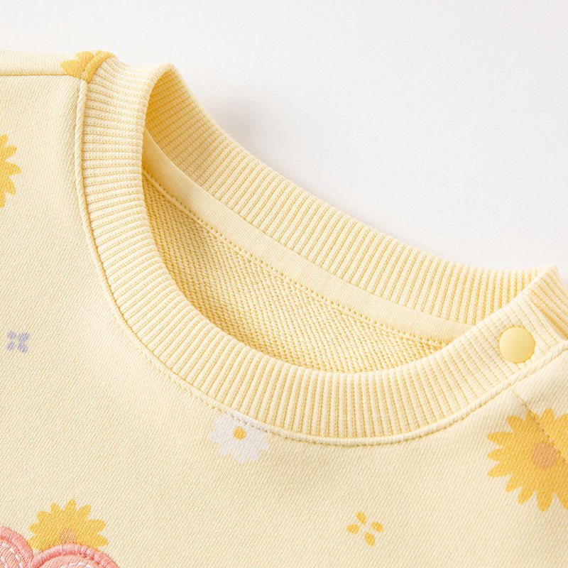 Bright Day Girl Yellow Pullover Sweater   0cm