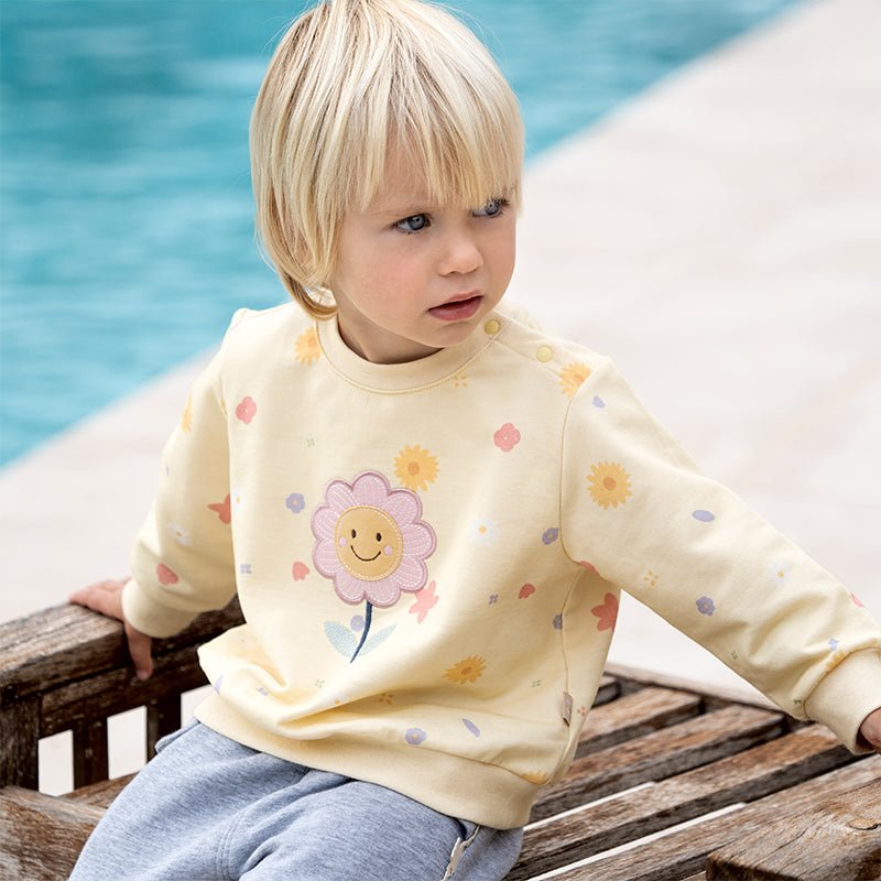 Bright Day Girl Yellow Pullover Sweater   0cm