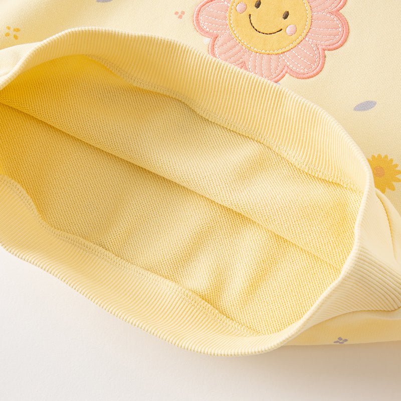 Bright Day Girl Yellow Pullover Sweater   0cm