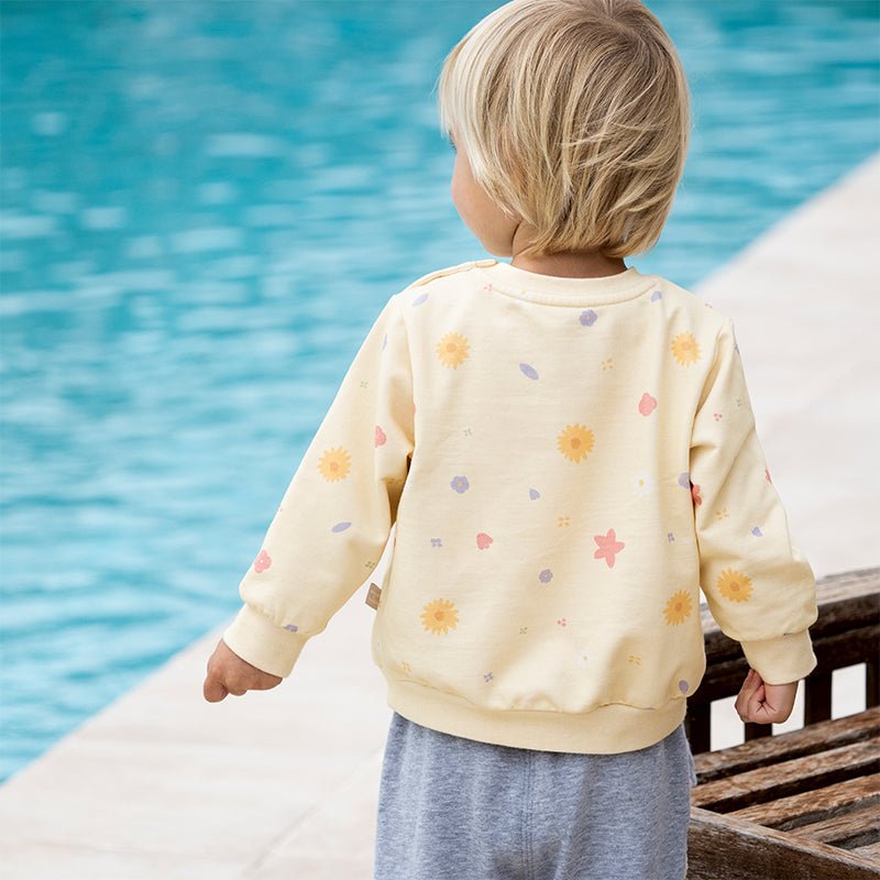 Bright Day Girl Yellow Pullover Sweater   0cm