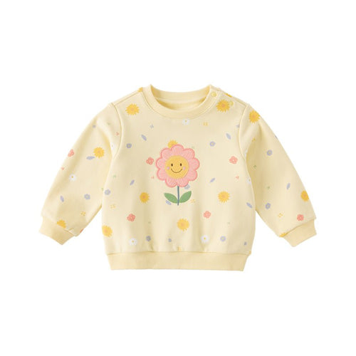 Bright Day Girl Yellow Pullover Sweater