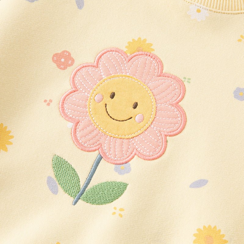 Bright Day Girl Yellow Pullover Sweater   0cm