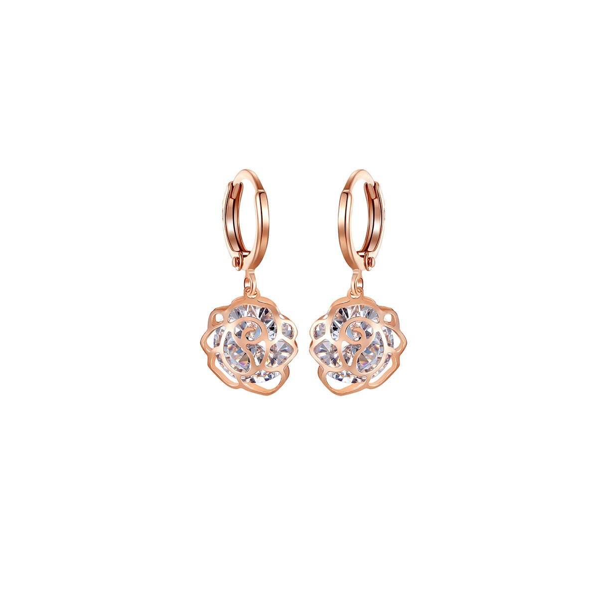 Bright minded Seed Rose Gold Earrings