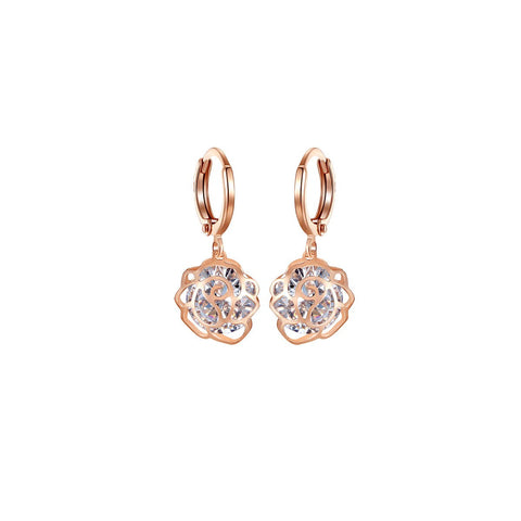 Bright-minded Seed Rose Gold Earrings