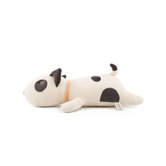 Bull Terrier Long Cushion Ivory Stuffed Plush Toy