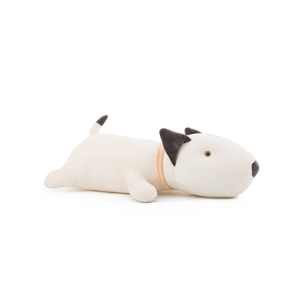 Bull Terrier Long Cushion Ivory Stuffed Plush Toy   0cm