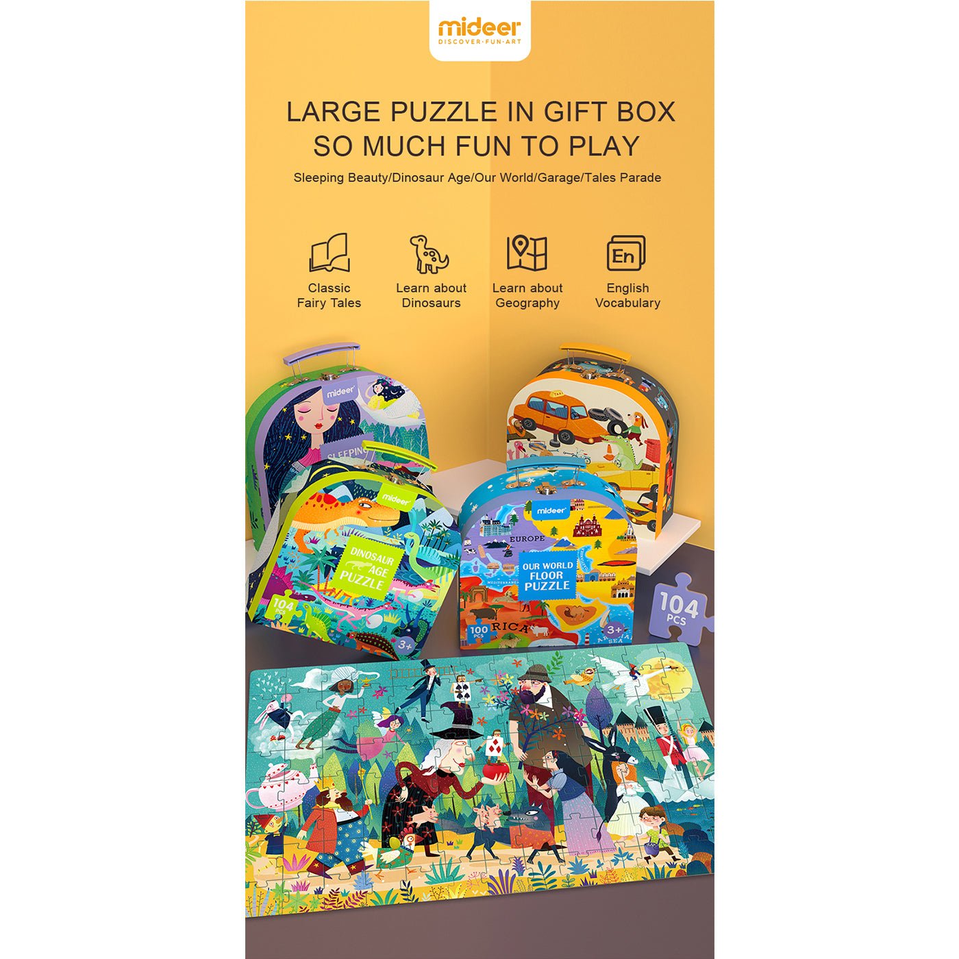 Busy Garage 104pcs Puzzle Gift Box   0cm
