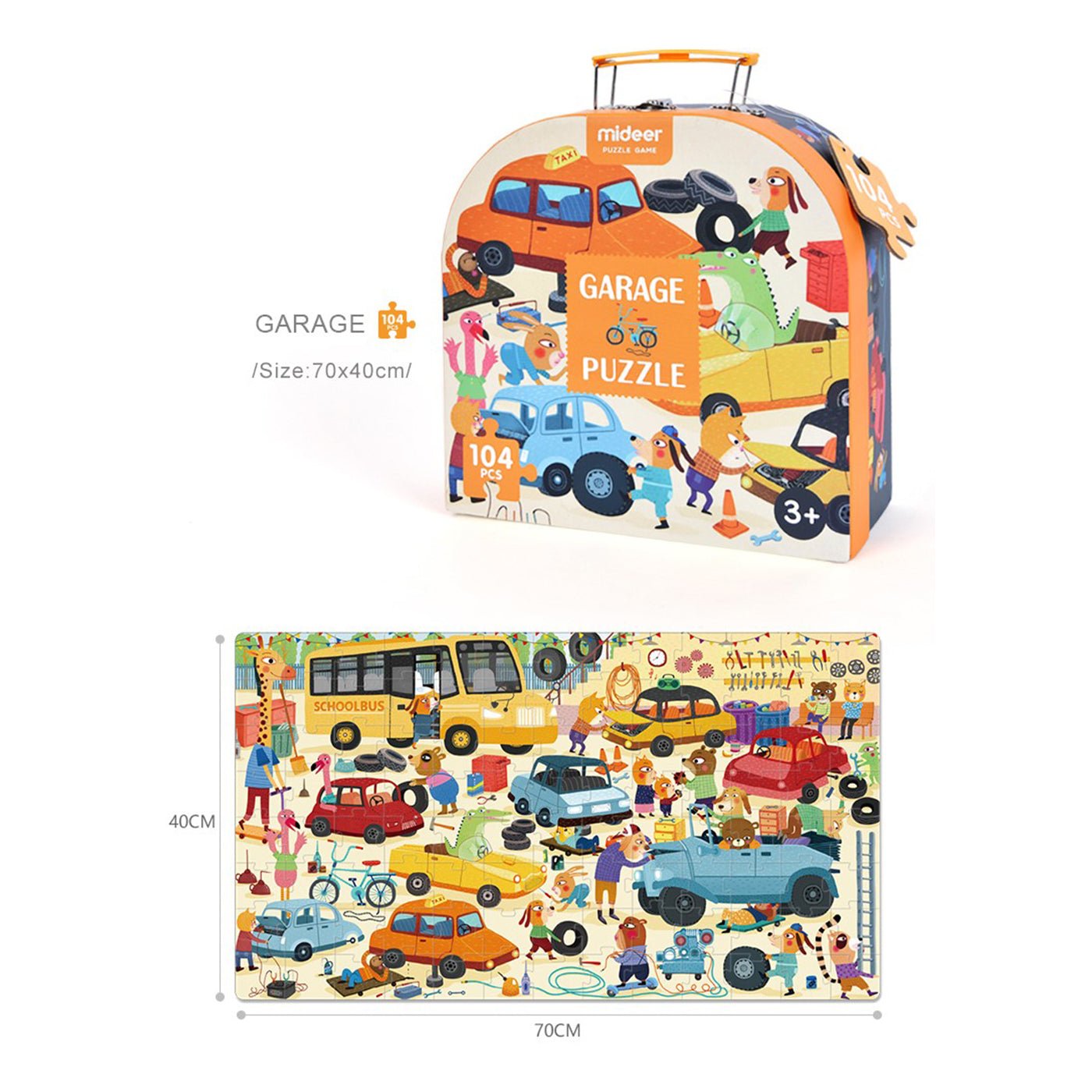 Busy Garage 104pcs Puzzle Gift Box - 0cm