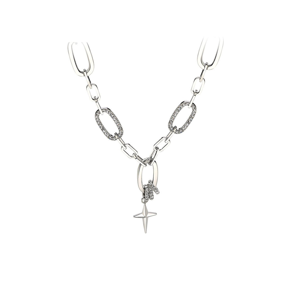 Calatrava Cross Silver Necklace - 0cm