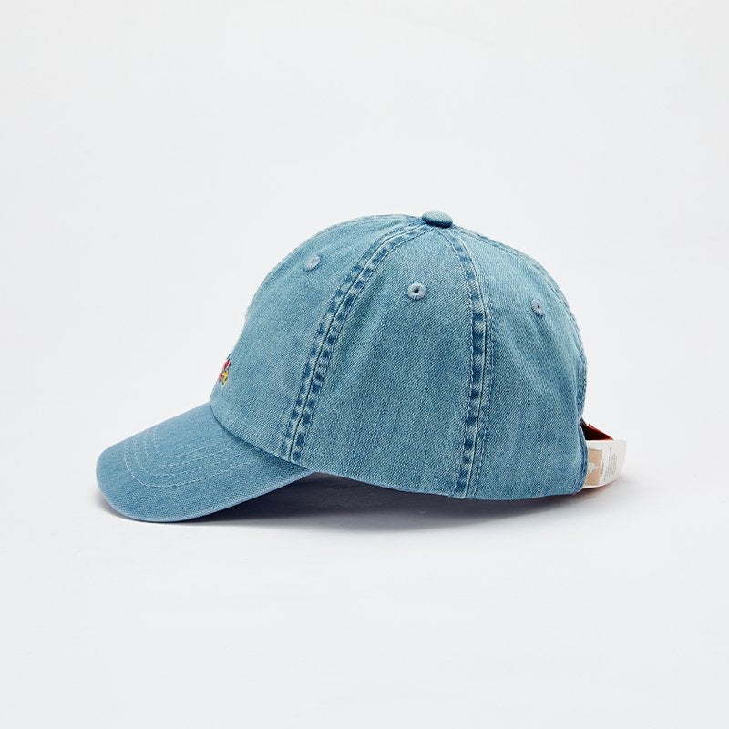 Camping Fox Boy Denim Blue Baseball Cap   0cm