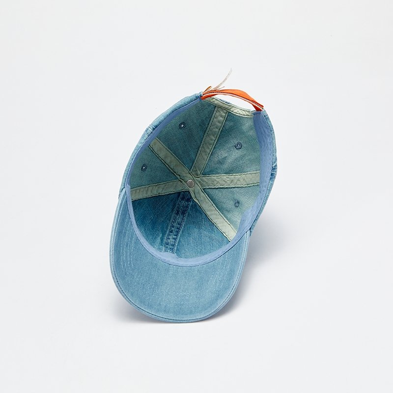 Camping Fox Boy Denim Blue Baseball Cap   0cm