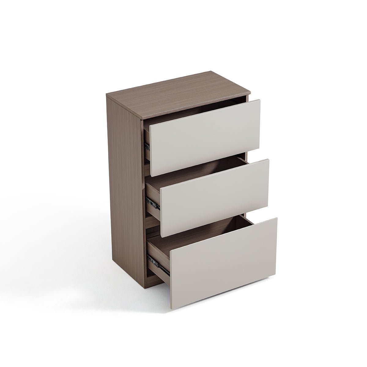 Cappuccino Taupe Chest of 3 Drawers - 0cm