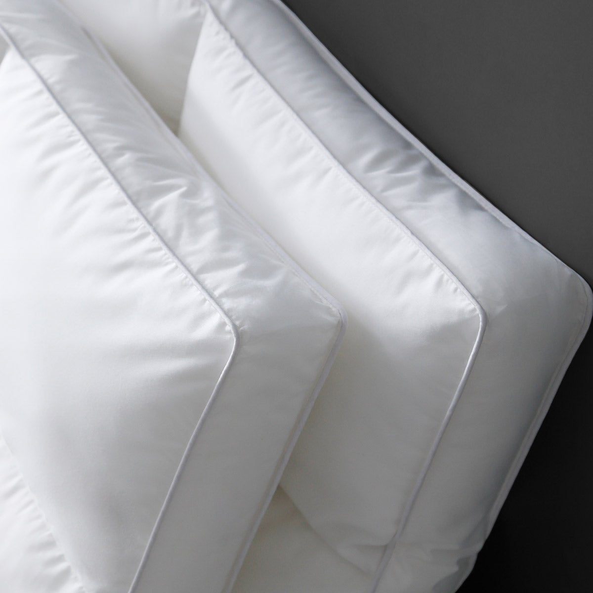 Carna 60s Breathable Pure Cotton Low White Pillow   0cm