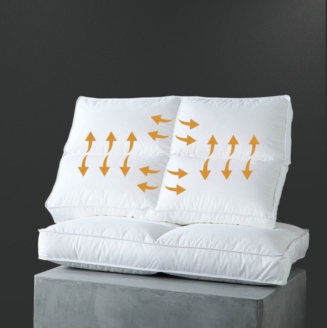 Carna 60s Breathable Pure Cotton Low White Pillow   0cm