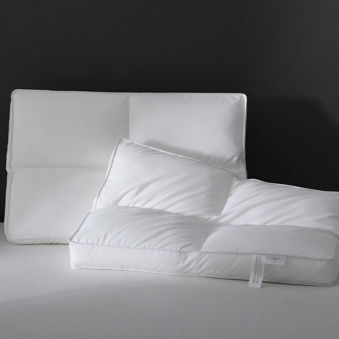 Carna 60s Breathable Pure Cotton Low White Pillow - 0cm