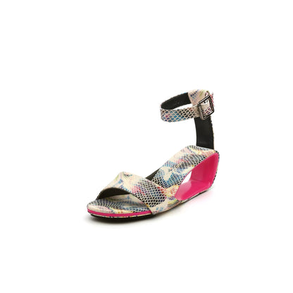 Casual Hollow Wedge Rainbow Sandals - 0cm
