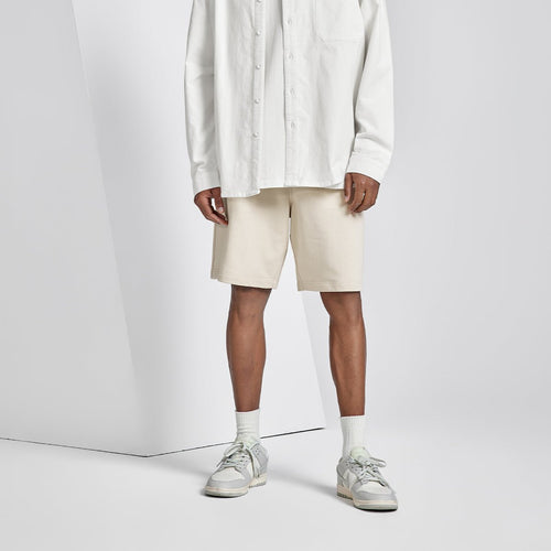 Chase Heavyweight Loose fit Beige Track Shorts