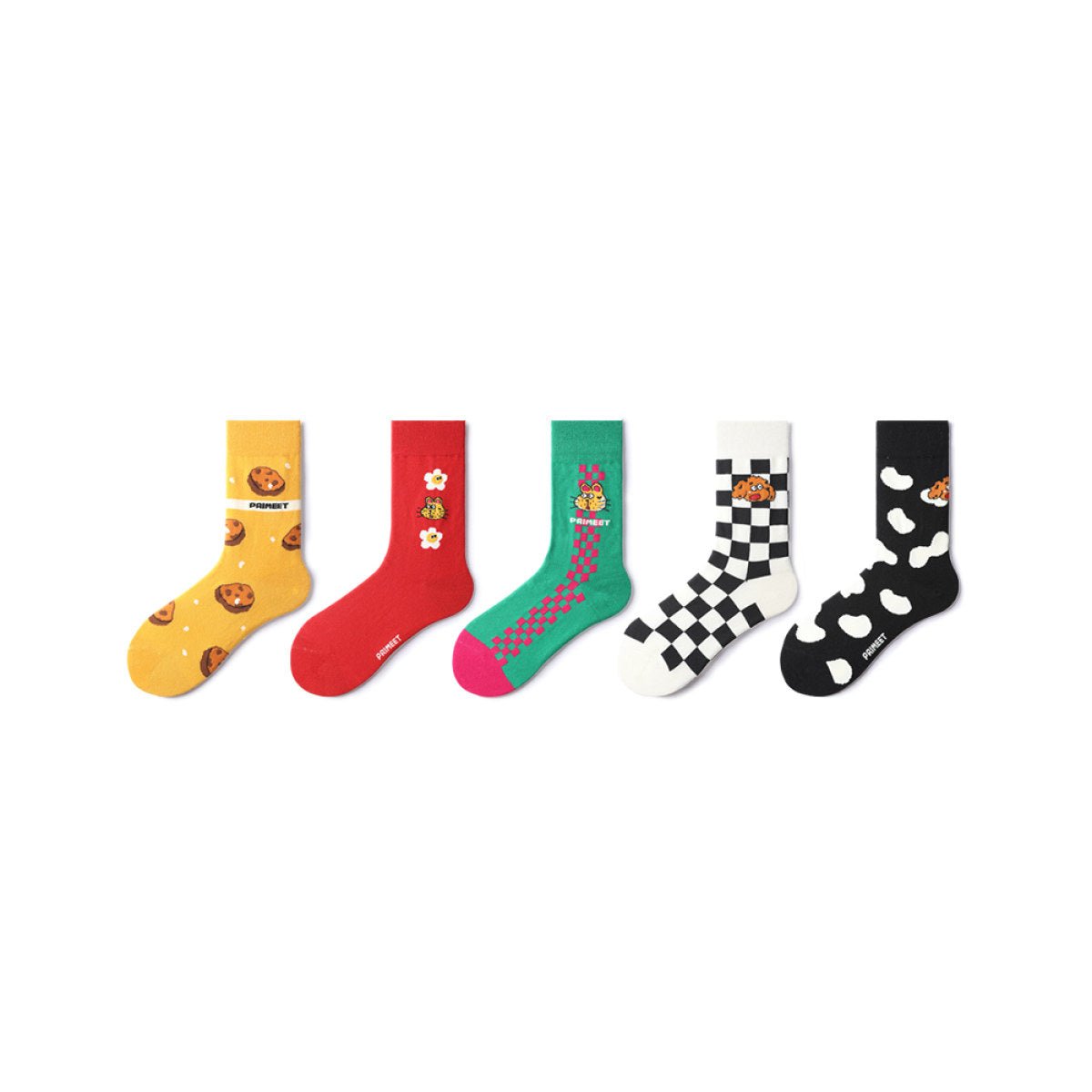 Cheeky Pet All season Women 5pcs Crew Socks Set