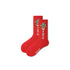 Chinese Fortune All-season Women Red Crew Socks - 0cm