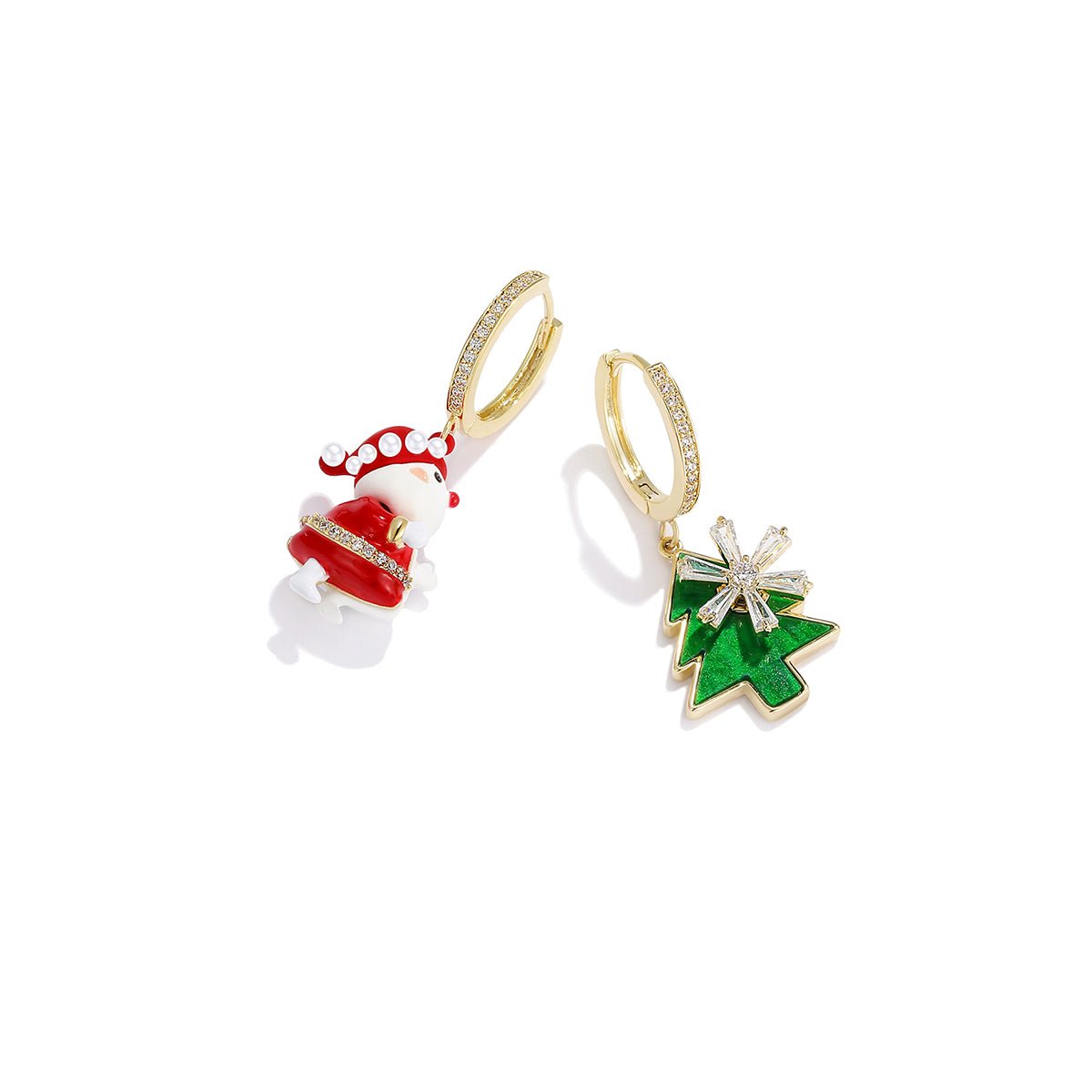 Christmas Is Here Gold Earrings - 0cm