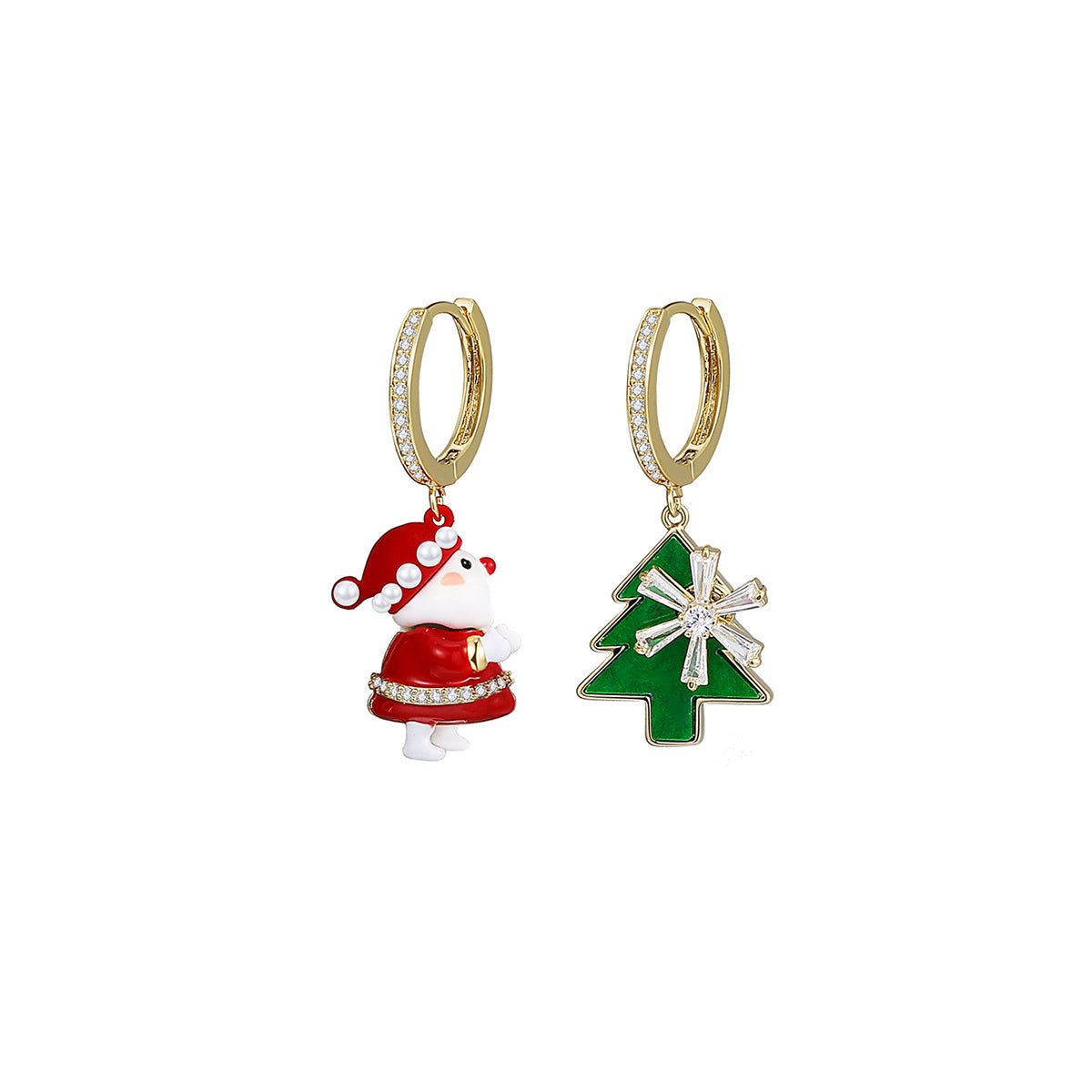 Christmas Is Here Gold Earrings - 0cm