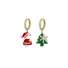 Christmas Is Here Gold Earrings