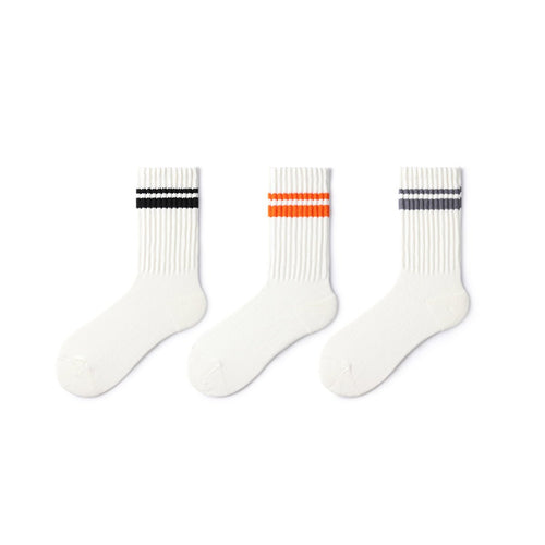 City Tour All season Unisex 3pcs Stacked Crew Socks Set