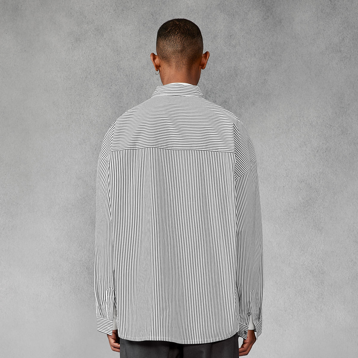 Cityboy Relaxed Fit Black Striped Shirt   0cm