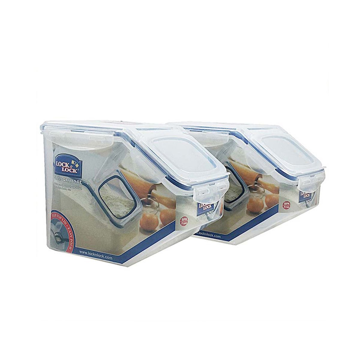 Classic 2pc Rectangular Tapered Blue Food Container Set 10L   0cm